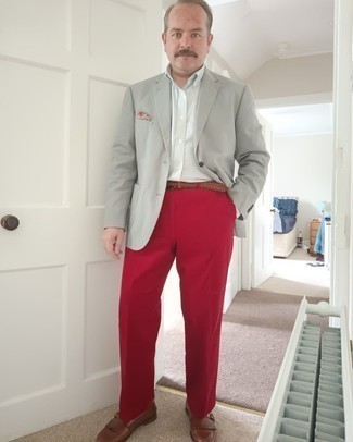 Red Dress Pants Outfits For Men: 