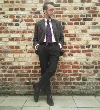 Violet Socks Outfits For Men: 