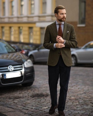 Brown Tie Outfits For Men: 