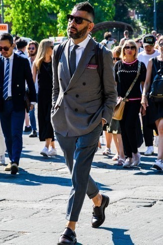 Charcoal Sunglasses Outfits For Men: 