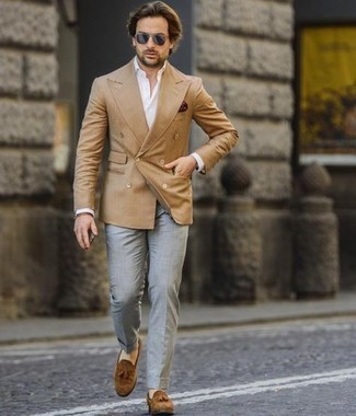 Blue Sunglasses Outfits For Men: 