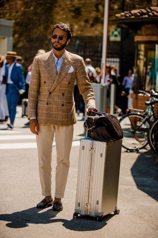 Silver Suitcase Outfits For Men: 