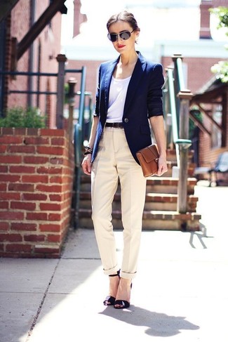 White Tank with Dress Pants Outfits For Women: 