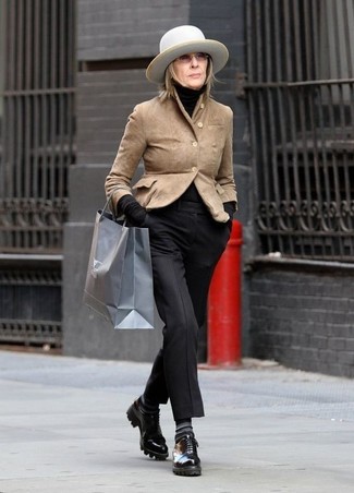 Black Turtleneck Smart Casual Outfits For Women After 60: 