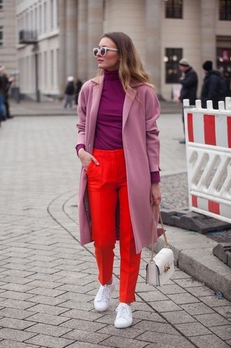 Purple Turtleneck Outfits For Women: 