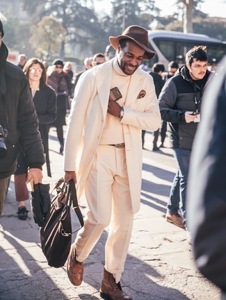 White Overcoat Outfits: 