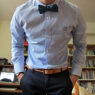 Cotton Bow Tie In Teal Madras