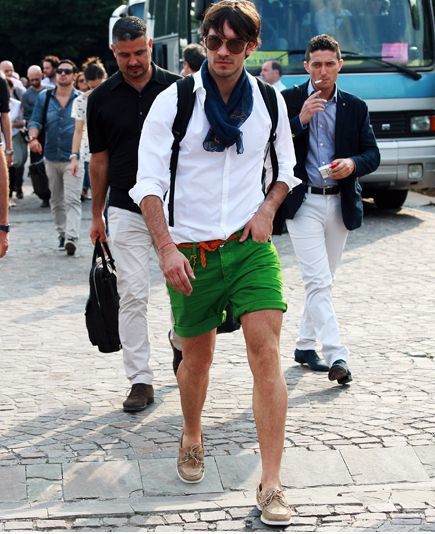 How to Wear Green Shorts (25 looks) | Men's Fashion