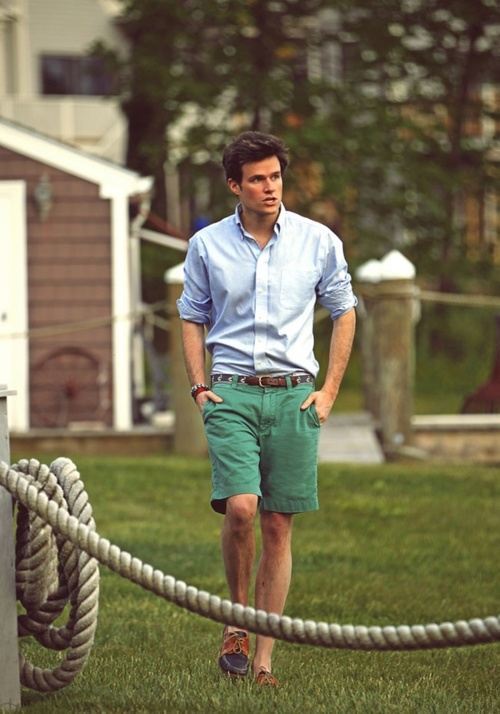 How to Wear Green Shorts (25 looks) | Men's Fashion