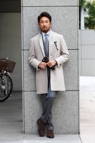 Grey Tie Outfits For Men: 