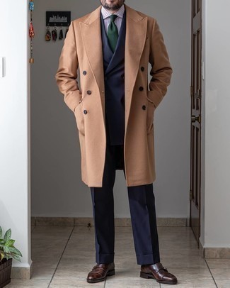 Navy Suit Chill Weather Outfits: 