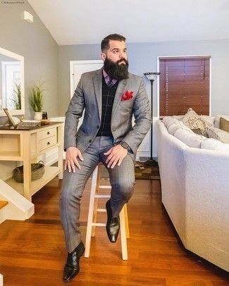 Red Pocket Square Outfits: 