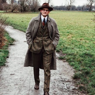 Overcoat with Three Piece Suit Outfits: 
