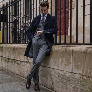 Overcoat with Three Piece Suit Outfits: 
