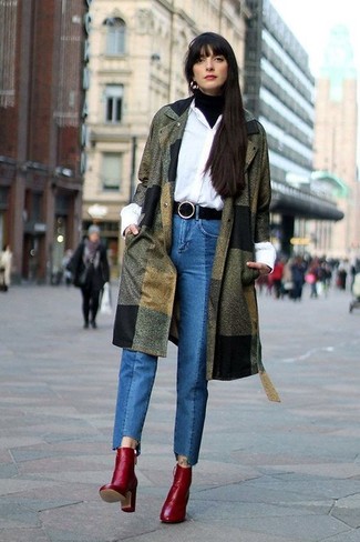 Olive Coat Outfits For Women: 