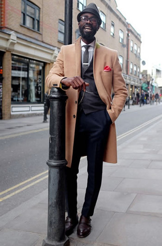 Red Pocket Square Cold Weather Outfits: 