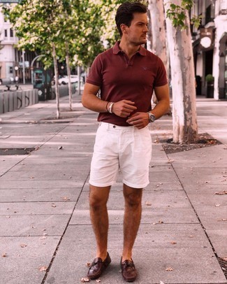 White Shorts Outfits For Men: 