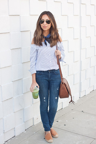 Skinny Jeans with Espadrilles Summer Outfits: 