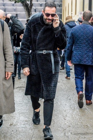 Black Fur Coat Outfits For Men 8 Ideas, All Black Fur Coat Mens