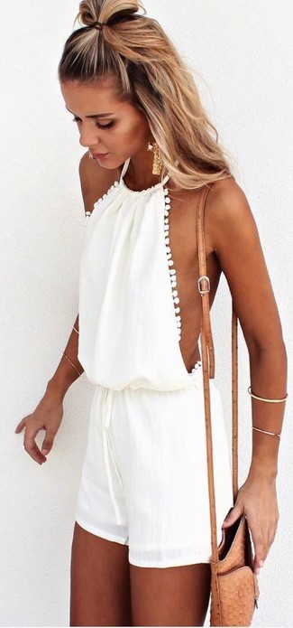 White Playsuit Outfits: 