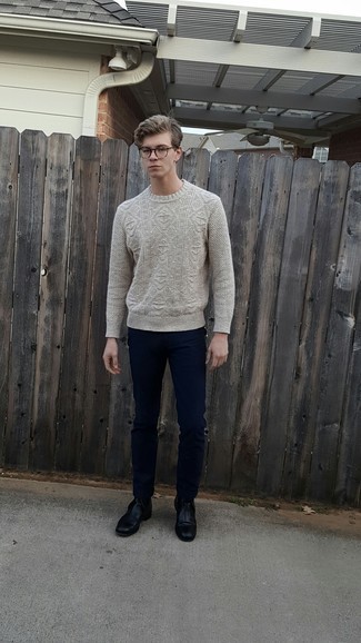 Cable Knit Effect Sweater