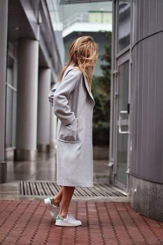Grey Landi Doubl Coat