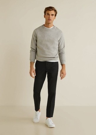 Grey Wool Cashmere Lightweight Sweater