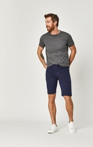 Navy Woven Marlon Shorts