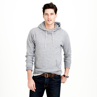 Fulton Cotton Blend Hoodie In Charcoal At Nordstrom