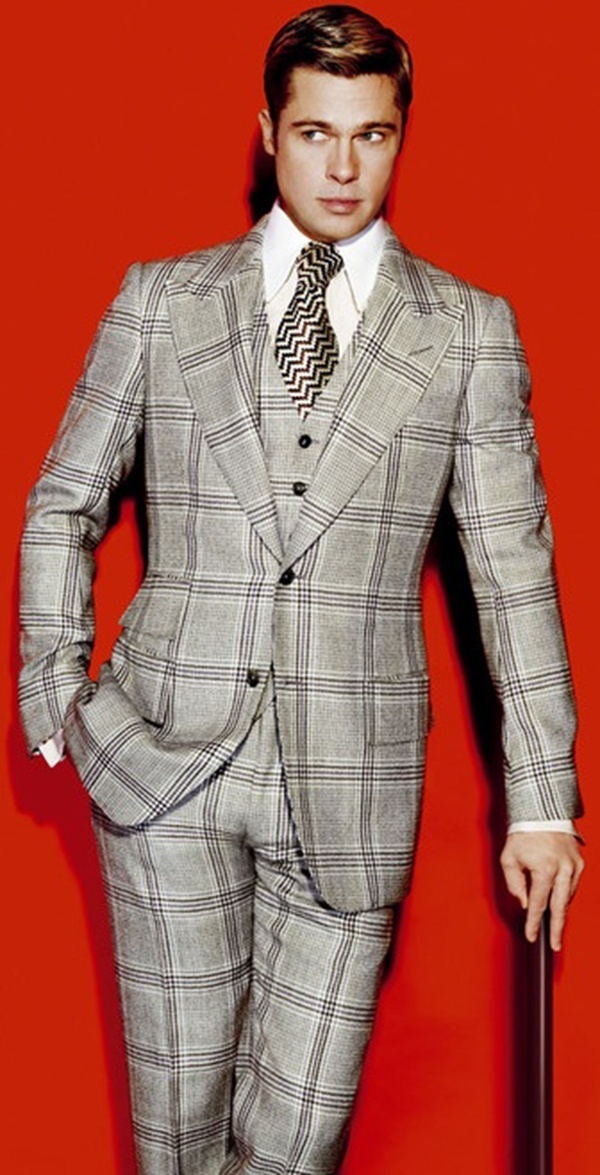 Brad Pitt Grey Suit
