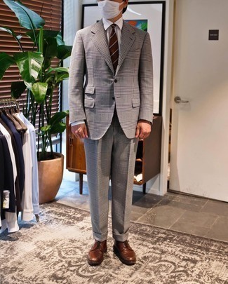 Eidos Glen Plaid Suit Regular Fit