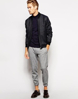 Charcoal Sweatpants Outfits For Men: 