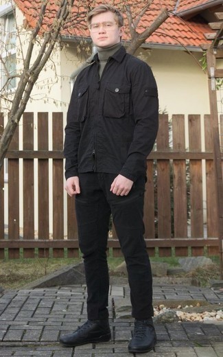 Black Canvas Lightweight Jacket