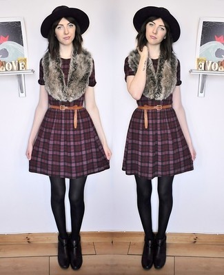 Light Violet Skater Dress Outfits: 