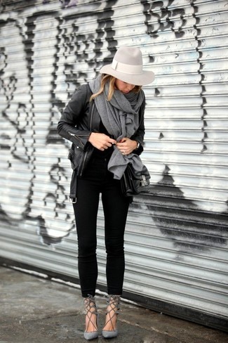 Charcoal Wool Hat Outfits For Women: 
