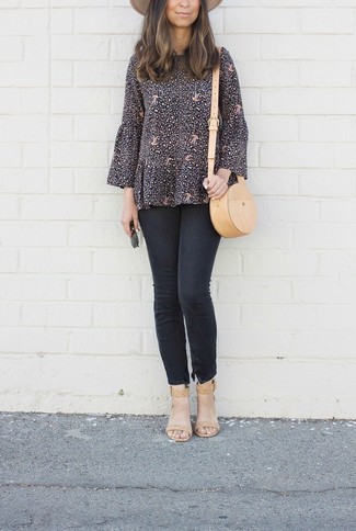 Black Long Sleeve Blouse Outfits: 