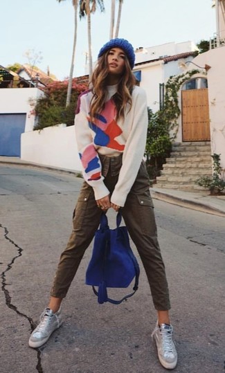 Blue Suede Backpack Outfits For Women: 