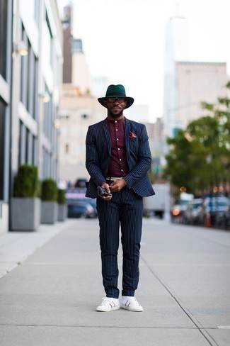 Red Print Pocket Square Outfits: 