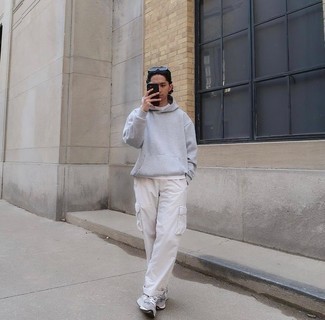 White Cargo Pants Relaxed Outfits (4 Ideas & Outfits) | Lookastic