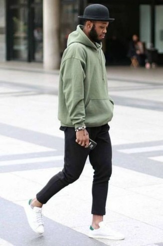 Skate Cotton Blend Pullover Hoodie In Green Light At Nordstrom