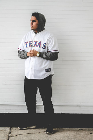 baseball jersey over hoodie outfit