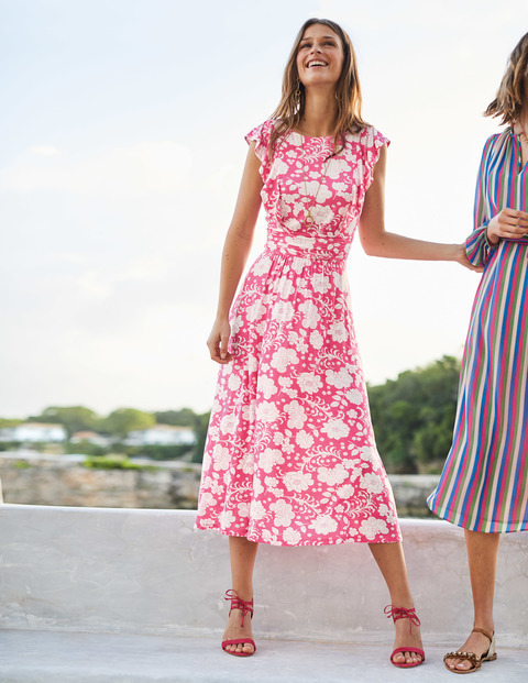 Pink store floral sandals