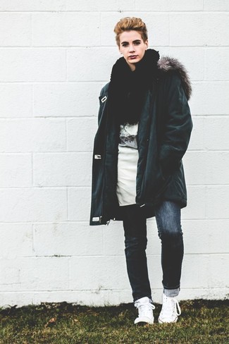 Olive Parka Outfits For Women: 