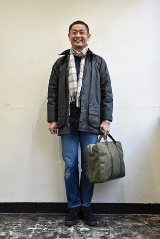 Olive Canvas Briefcase Outfits In Their 30s: 