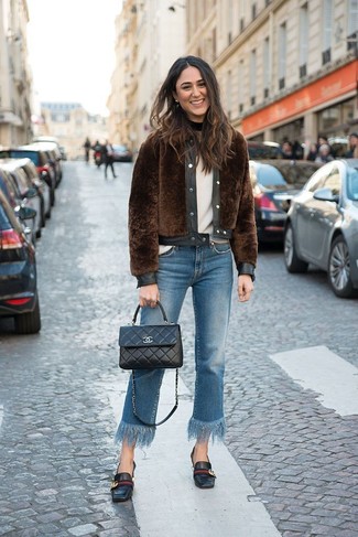 Black Leather Loafers Outfits For Women In Their 30s: 
