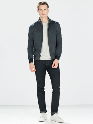 Grey Harrington Jacket Outfits: 