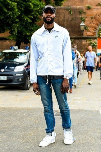 White High Top Sneakers Outfits For Men In Their 30s: 