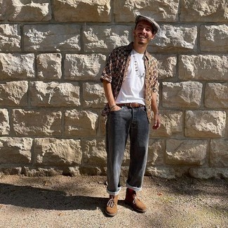 Brown Suede Desert Boots Outfits: 