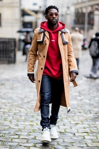Red Hoodie Outfits For Men: 