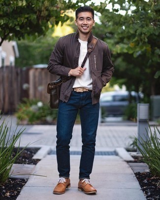 Tan Leather Derby Shoes Outfits: 